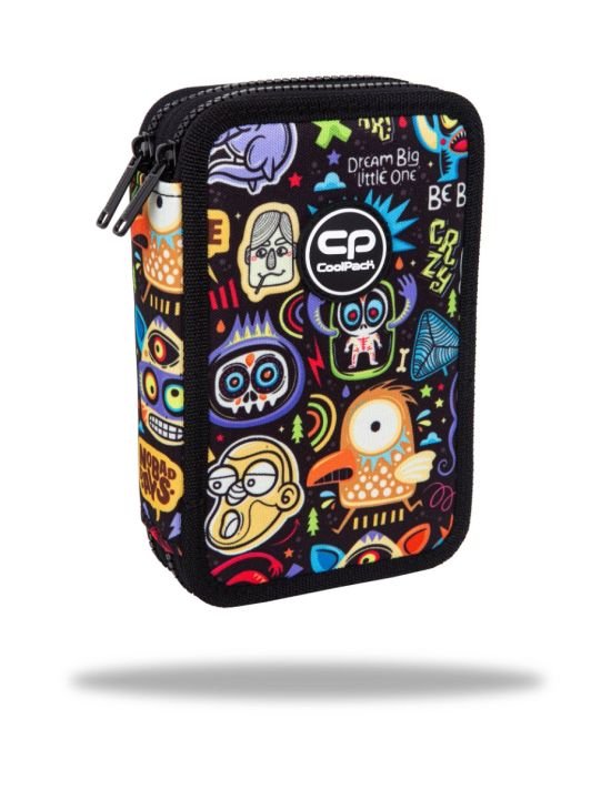 Ученически несесер с пособия CoolPack Jumper 2 - Scary stickers