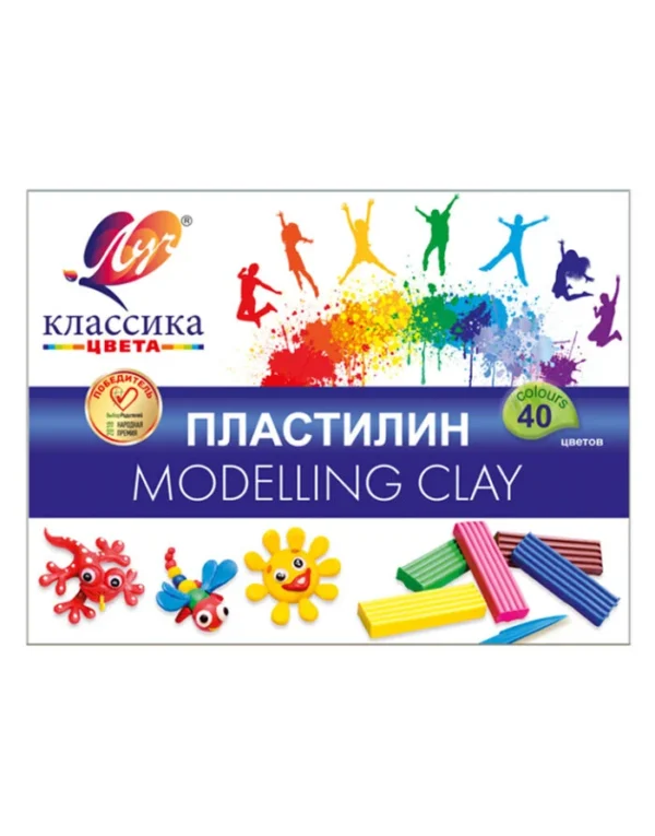 Пластилин Луч Класика - 40 цвята