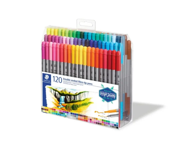 Двувърхи флумастери Staedtler Design Journey, 120 цвята