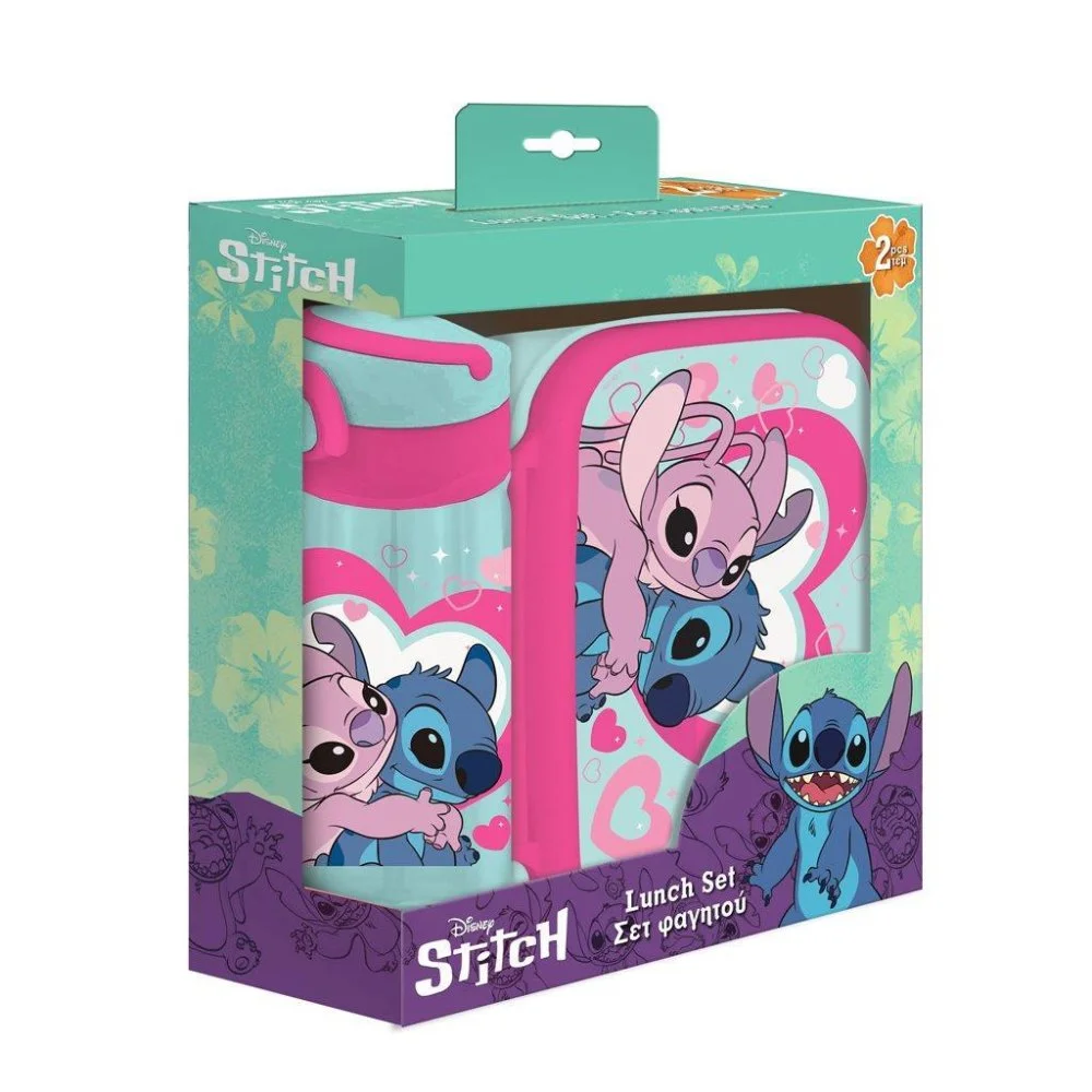 Комплект кутия за храна и бутилка Must, Lilo & Stitch