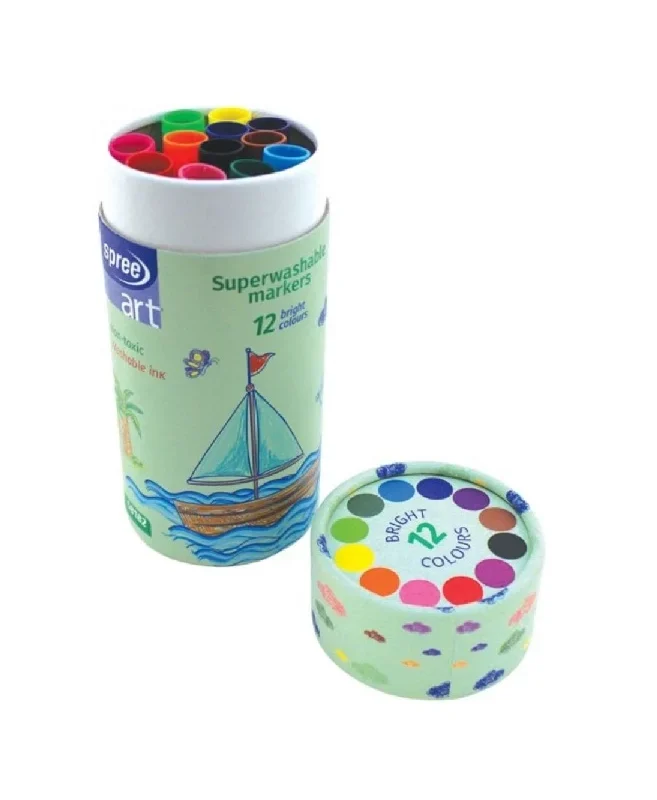 Маркери Spree Art Superwashable, 12цвята