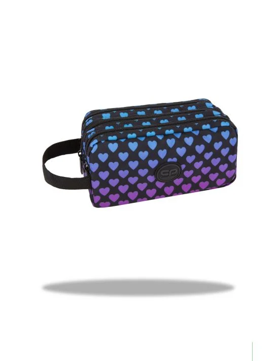 Ученически несесер с 3 ципа CoolPack - Primus - Dark marshmallow