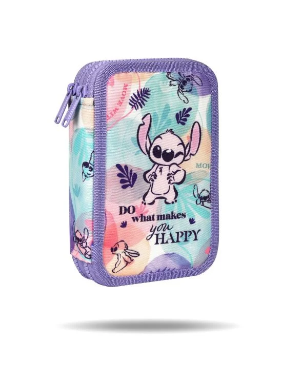 Ученически несесер с пособия CoolPack - Jumper 2 - Stitch pastel