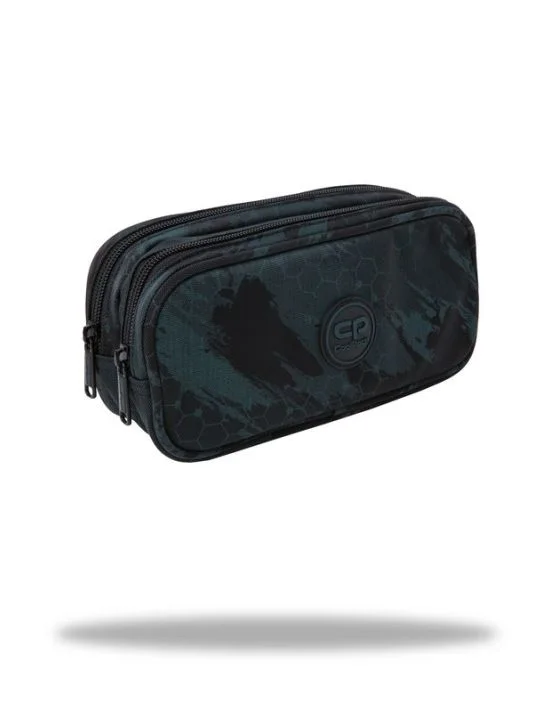 Ученически несесер с 2 ципа Coolpack - Duke - Kick Technic Green