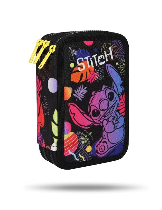Ученически несесер с пособия CoolPack - Jumper 3 - Stitch black
