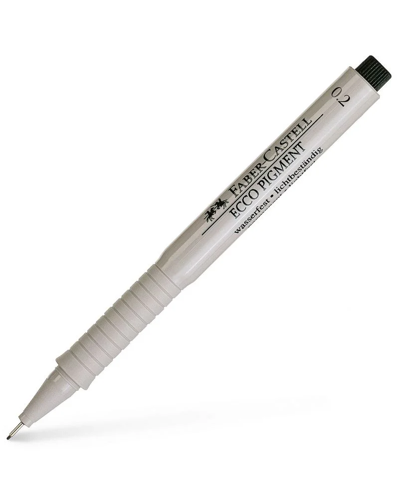 Тънкописец Faber-Castell Ecco-Pigment - 0.2 mm - черен