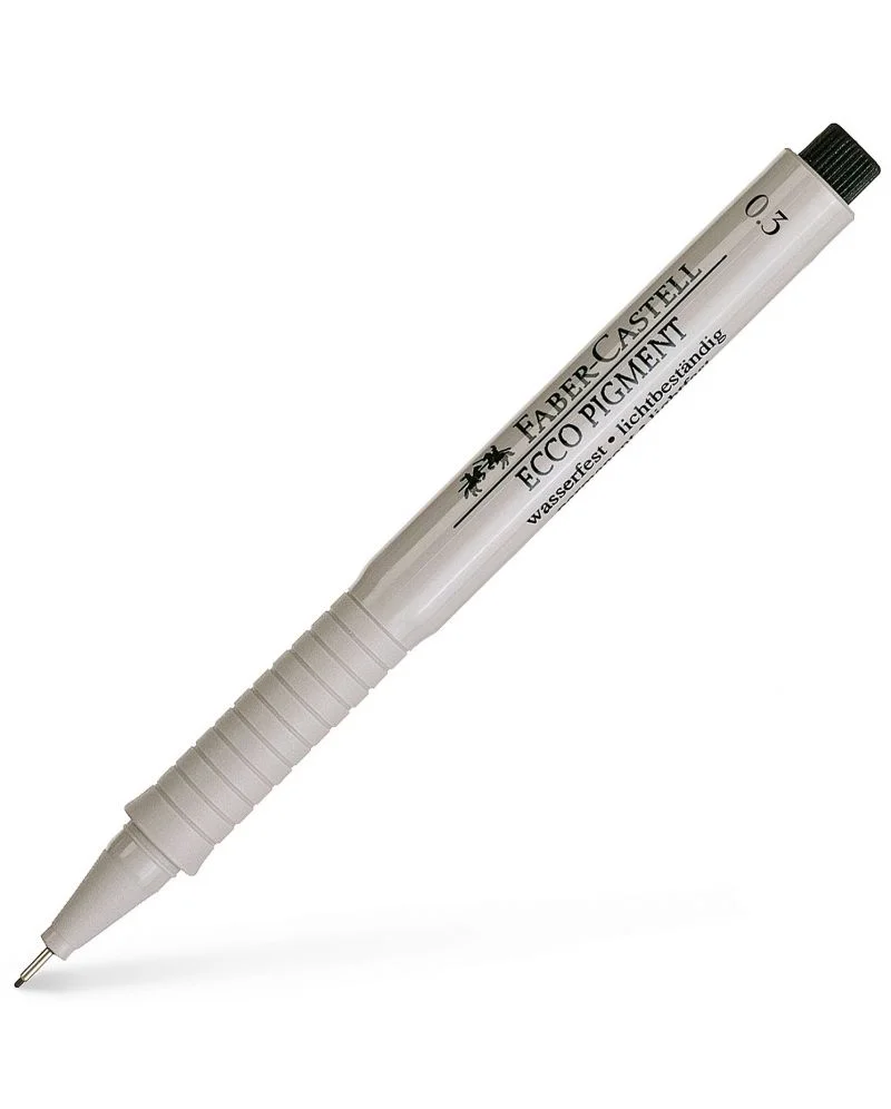 Тънкописец Faber-Castell Ecco-Pigment - 0.3 mm - черен