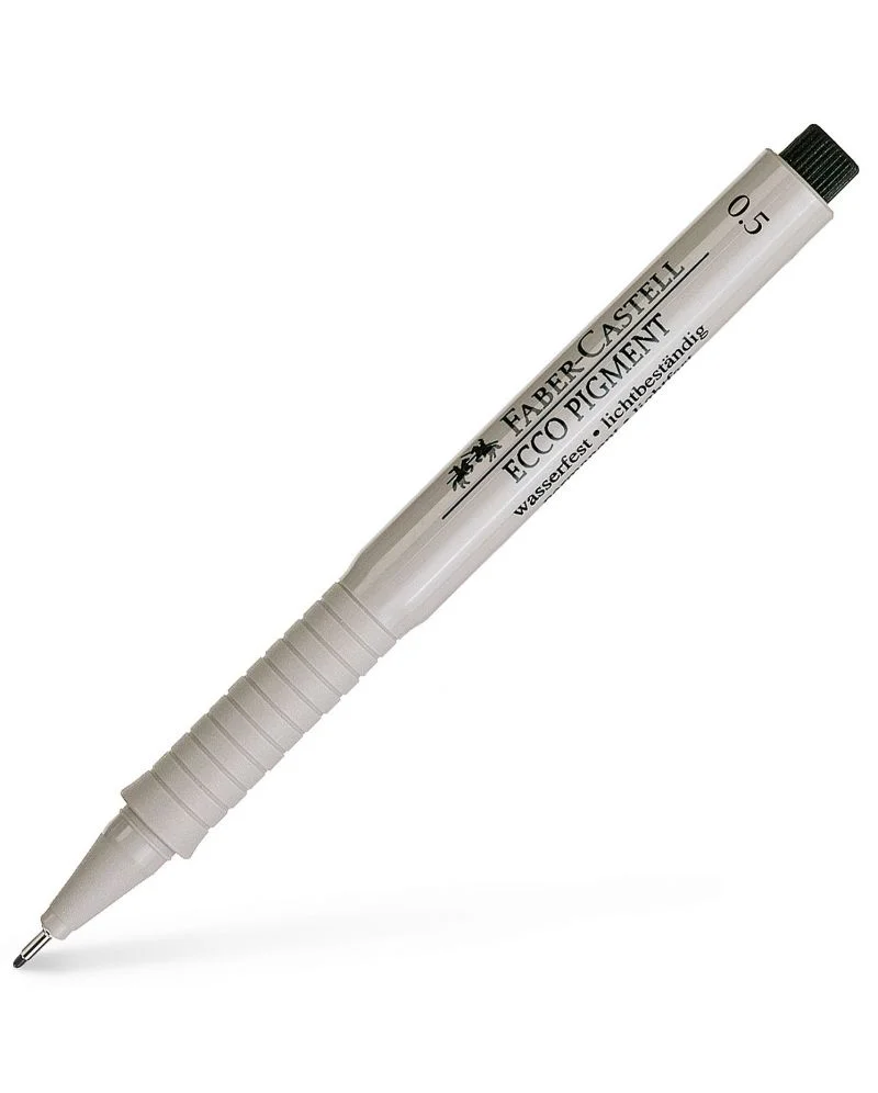 Тънкописец Faber-Castell Ecco-Pigment - 0.5 mm - черен