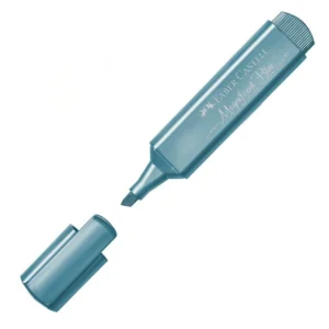 Текст маркер Faber-Castell Metallic - син