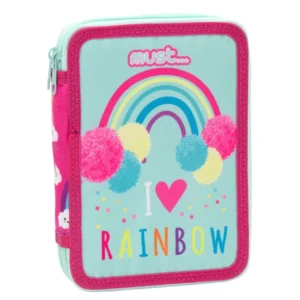 Двоен зареден несесер Must - I Love Rainbow