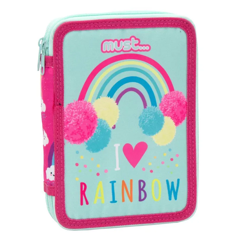 Двоен зареден несесер Must - I Love Rainbow