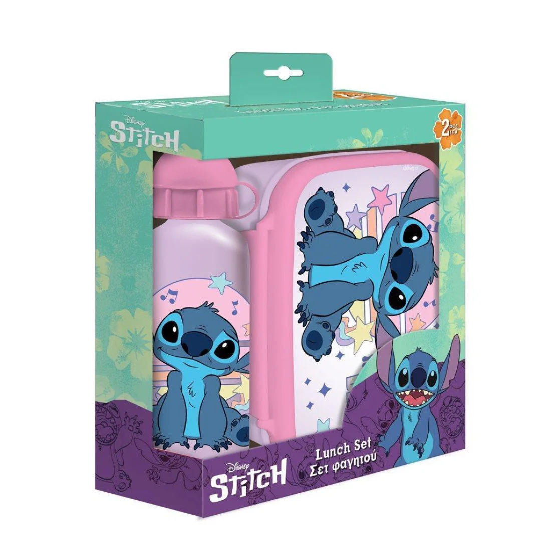 Комплект кутия за храна и бутилка Must, Lilo & Stitch