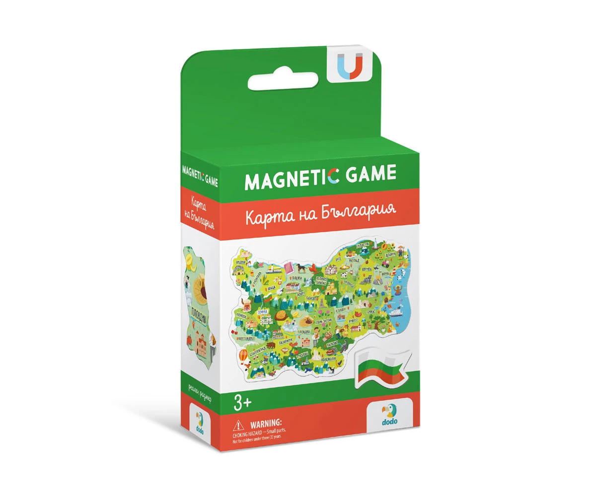 Магнитна игра Dodo 30 части - Карта на България