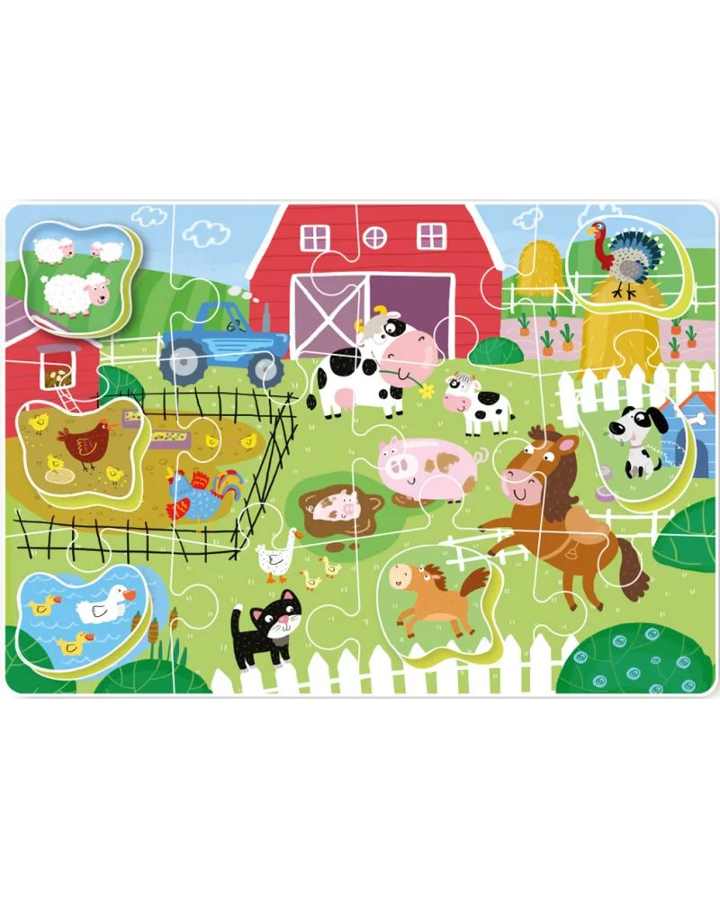 Пъзел с елементи за сортиране Dodo - Ферма 2 Пъзел с елементи за сортиране Dodo - Ферма