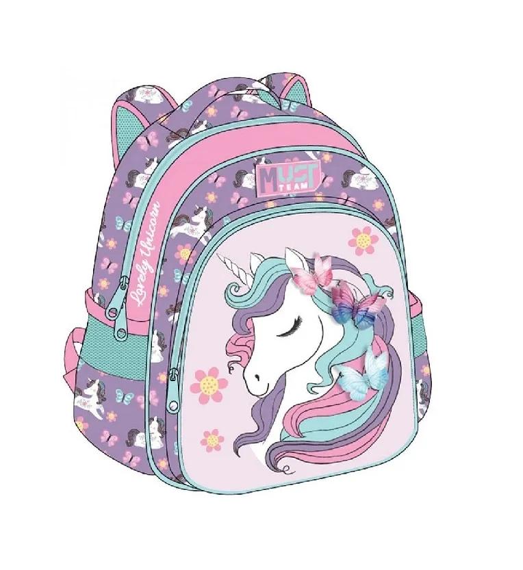 Раница за детска градина Must - 2 отделения - Lovely Unicorn