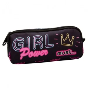Ученически несесер Must - Girl Power, 2 ципа