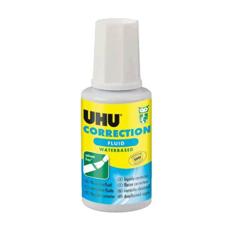 Коректор с четка UHU, 20 мл