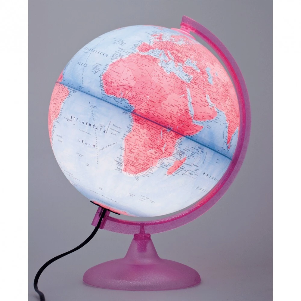 Глобус PinkGlobe 25 см. Rico Nova - на български език 2 Глобус PinkGlobe 25 см. Rico Nova - на български език