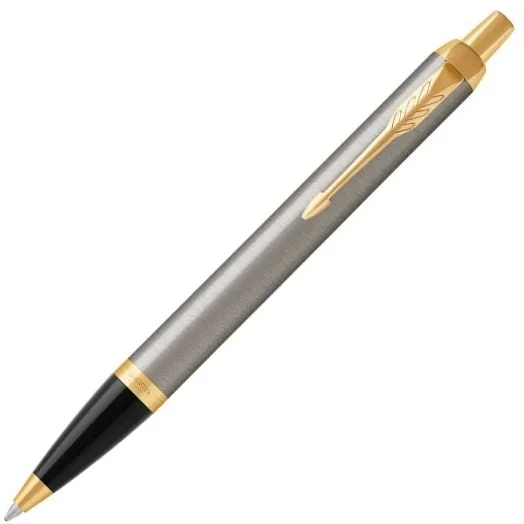 Химикалка Parker Metal Grey Gold Trim