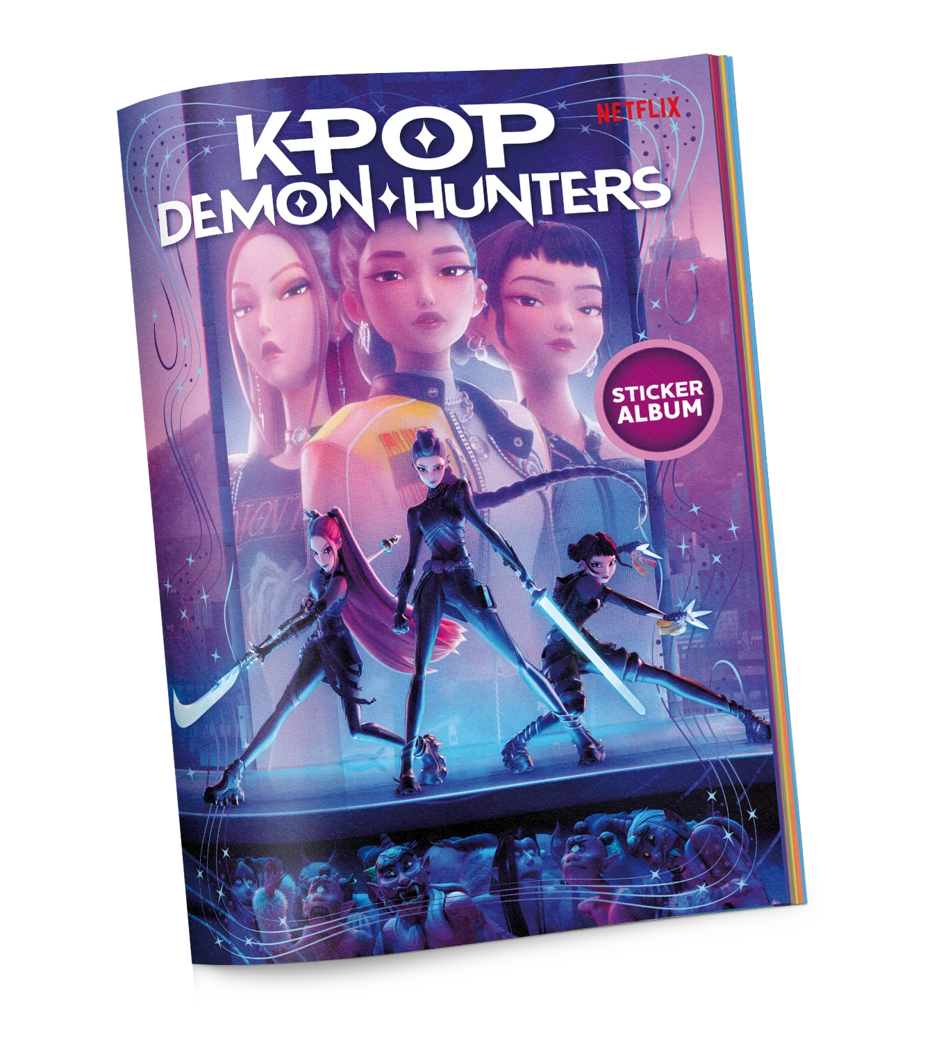 K-pop Demon Hunters албум за стикери + стикери