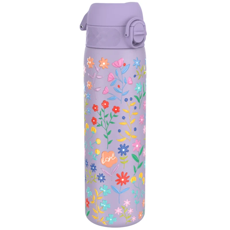 Бутилка за вода, Ion8 мет. 600мл. Floral