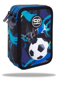 Ученически несесер с пособия CoolPack 3 ципа Football Navy