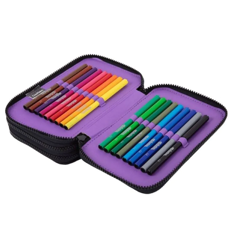Ученически несесер с пособия CoolPack Jumper 3 K-pop Bright 2 Ученически несесер с пособия CoolPack Jumper 3 K-pop Bright